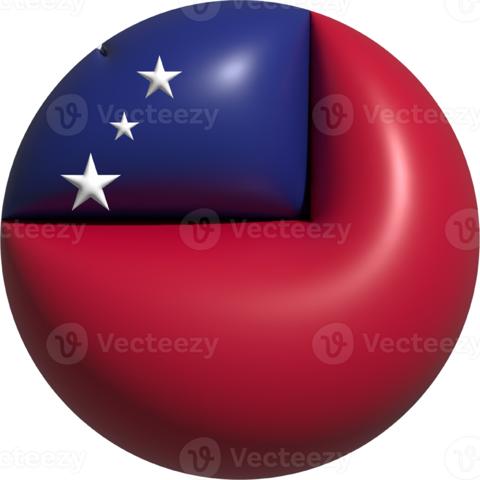 Samoa flag circle 3D. png