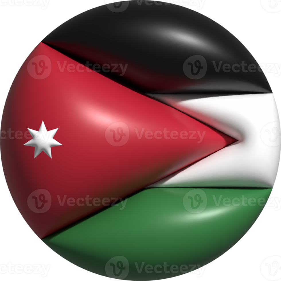 Jordan flag circle 3D. png