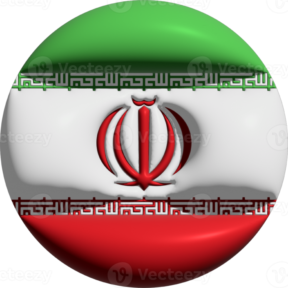 Iran flag circle 3D. png