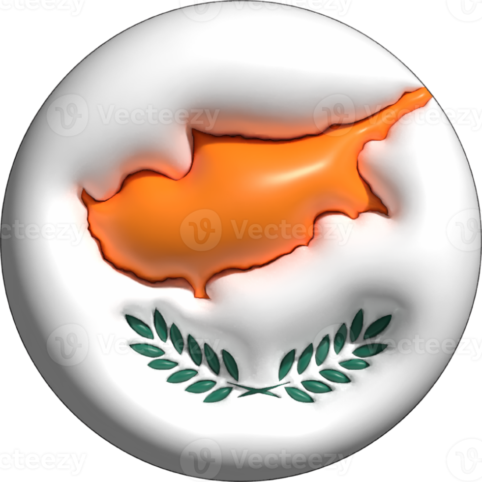 Zypern Flagge Kreis 3d. png