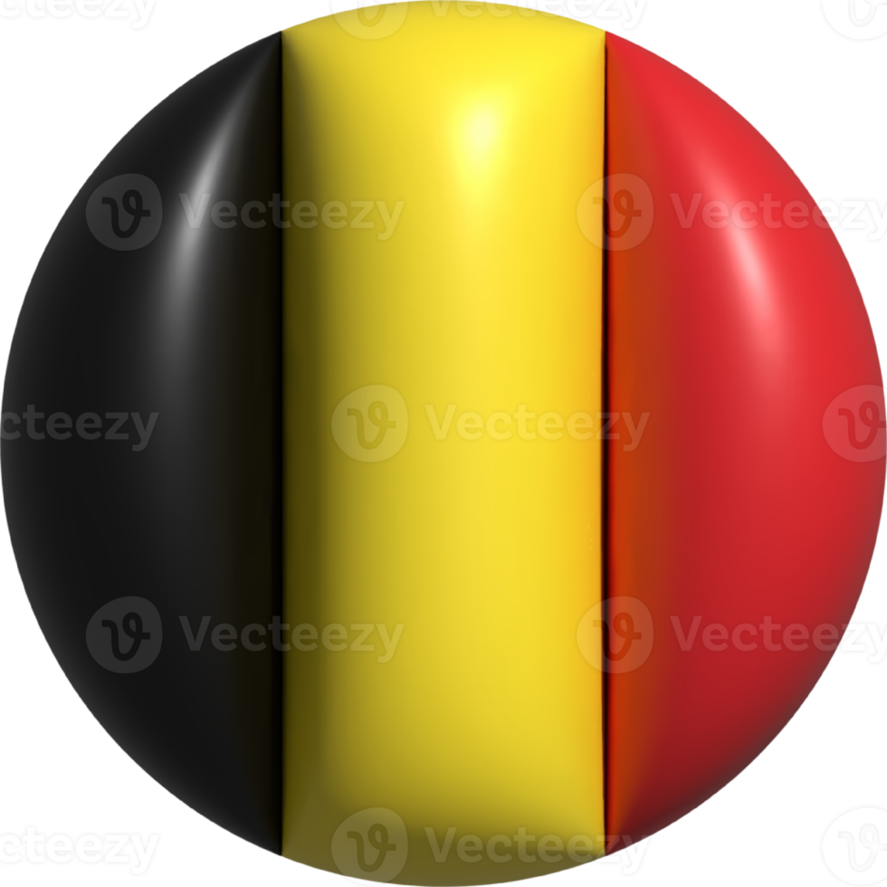 Bélgica bandera circulo 3d. png