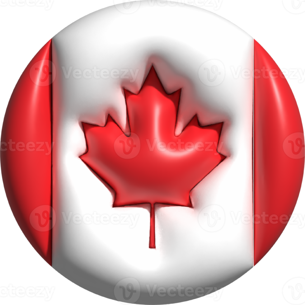 Canada flag circle 3D. png