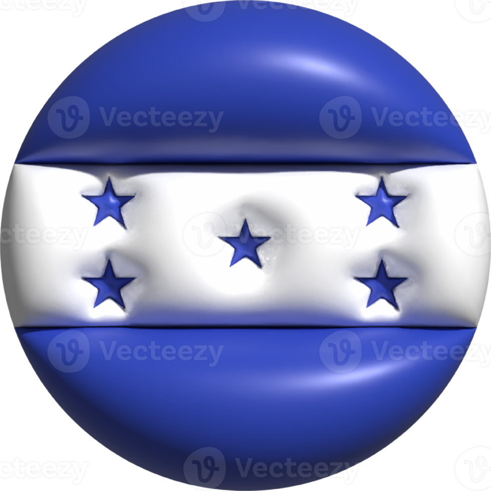 Honduras bandeira círculo 3d. png