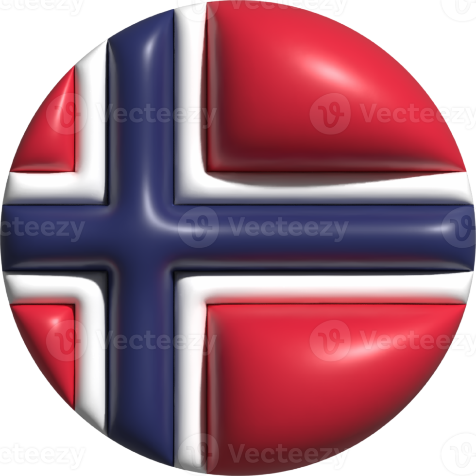 Norway flag circle 3D. png