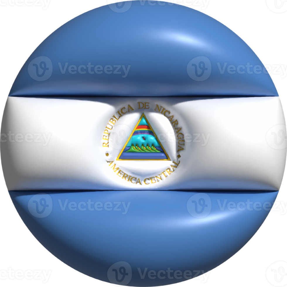 Nicaragua flag circle 3D. png