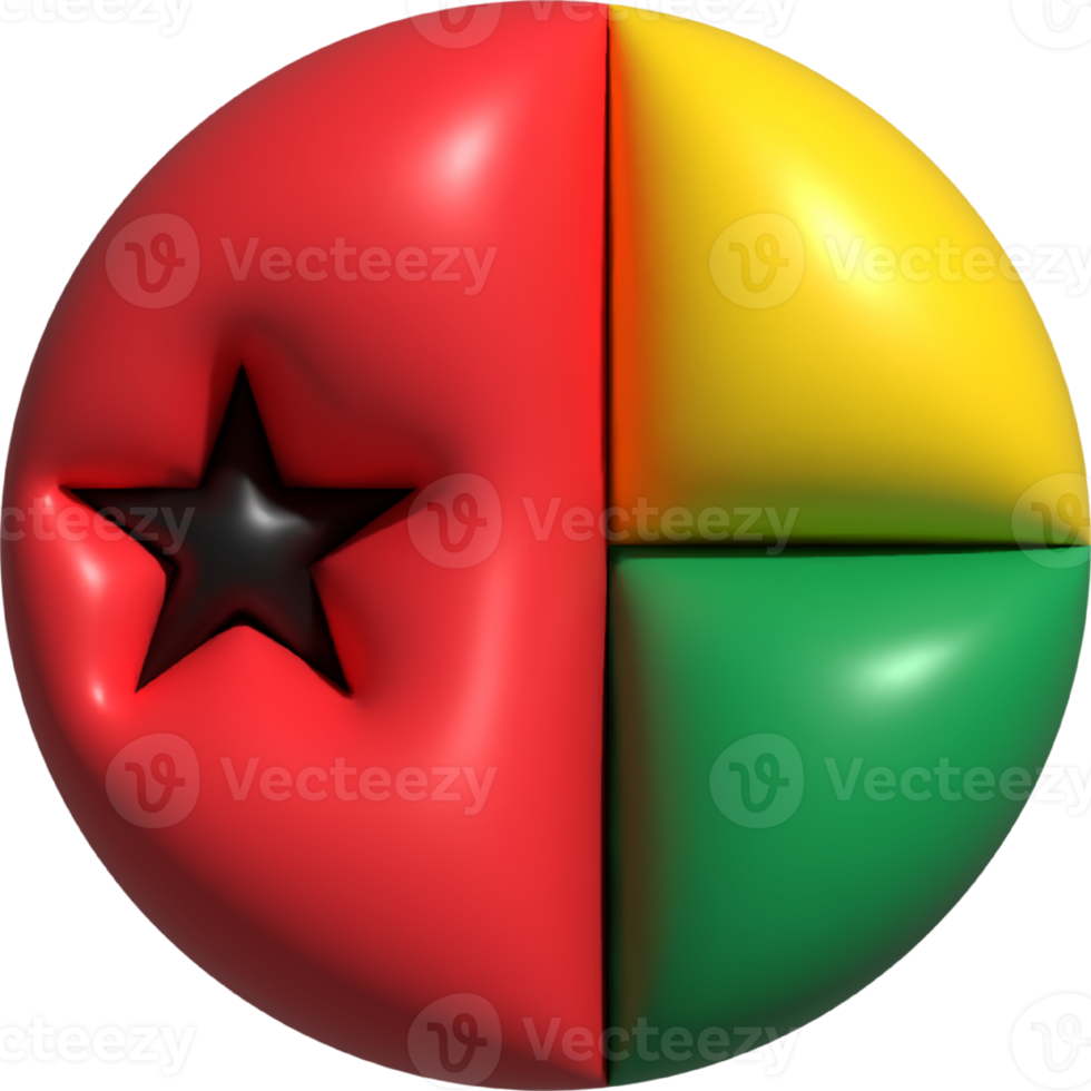 Guinea Bissau bandera circulo 3d. png