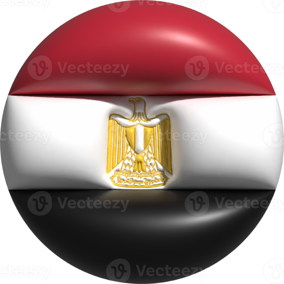 Egypte drapeau cercle 3d. png