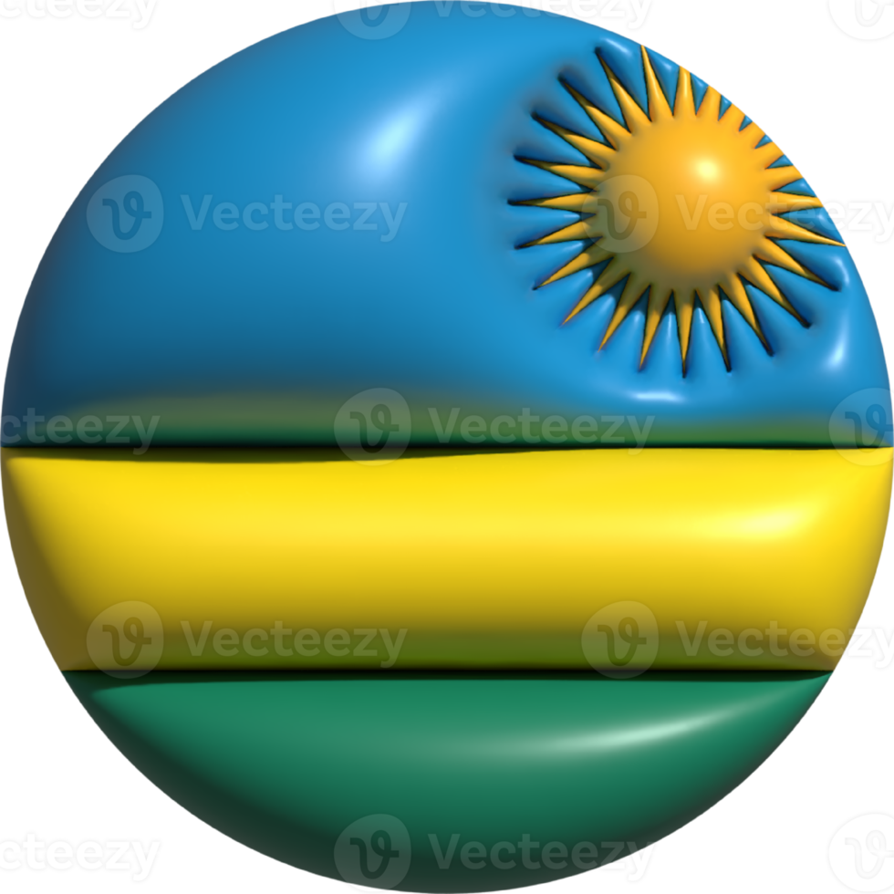 Rwanda flag circle 3D. png