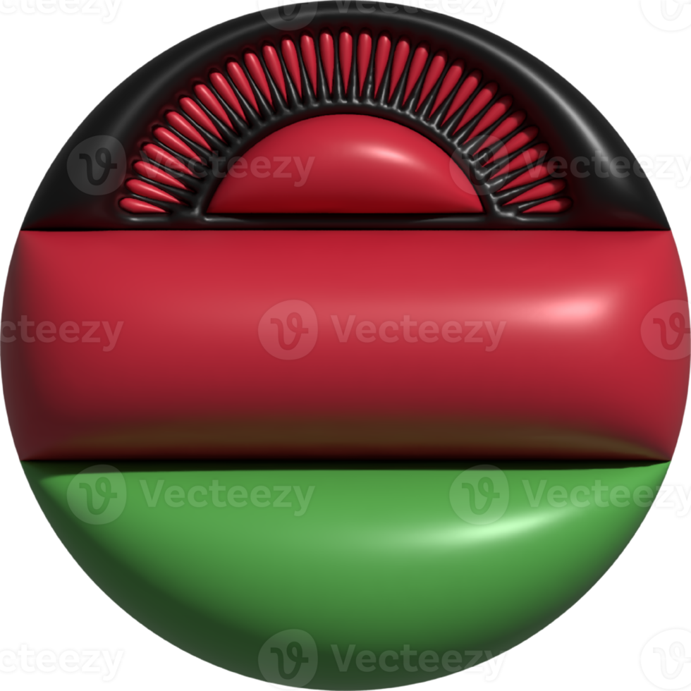 Malawi flag circle 3D. png