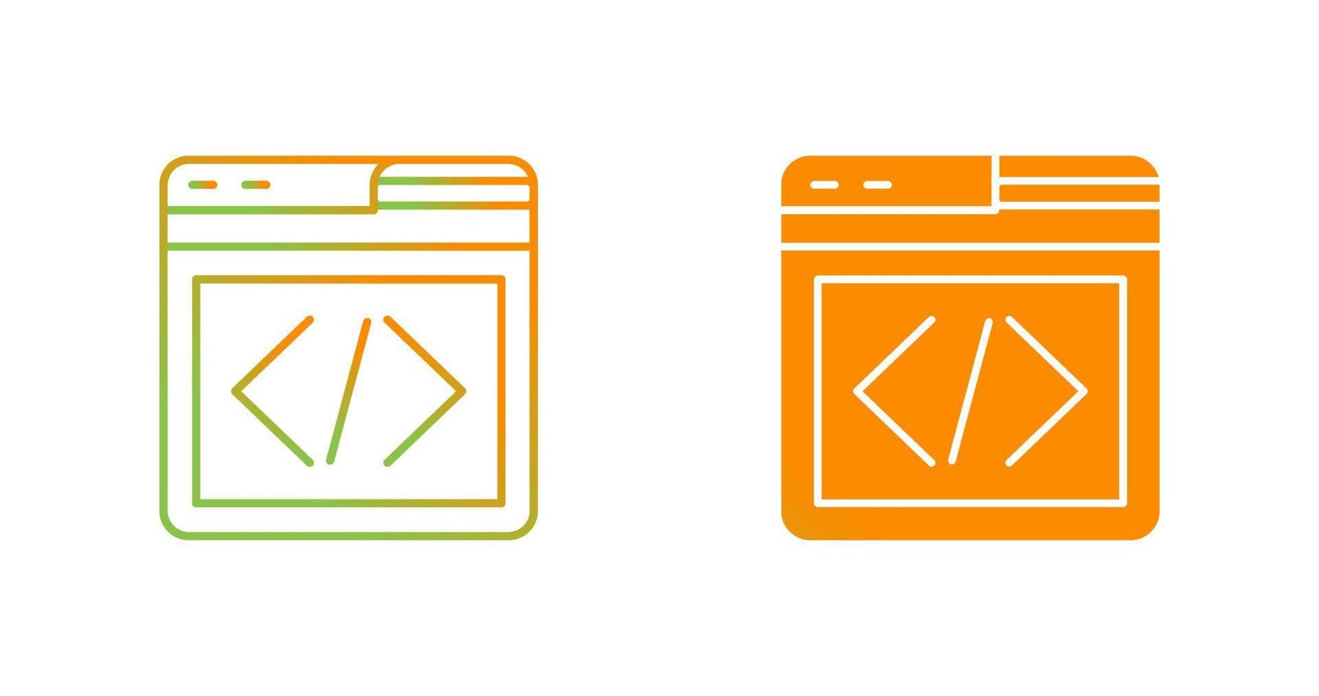 Web Programing Vector Icon