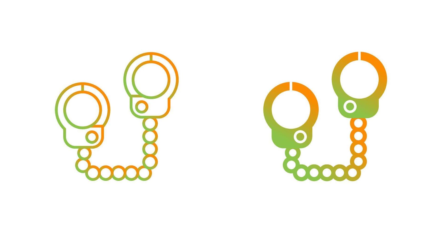 Police Handcuffs Vector Icon