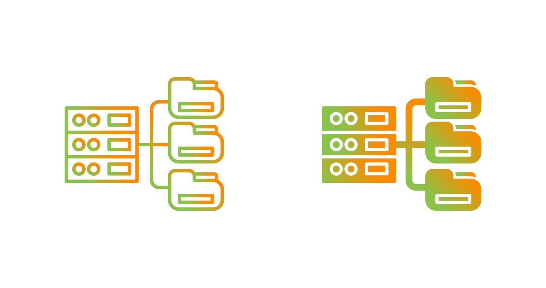 icono de vector de base de datos