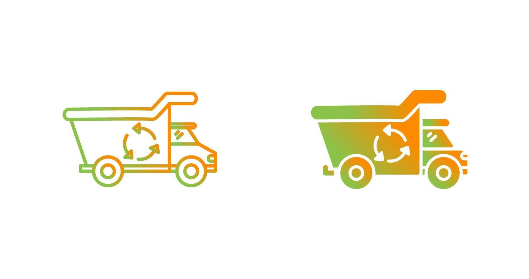 Recycling Truck Vector Icon