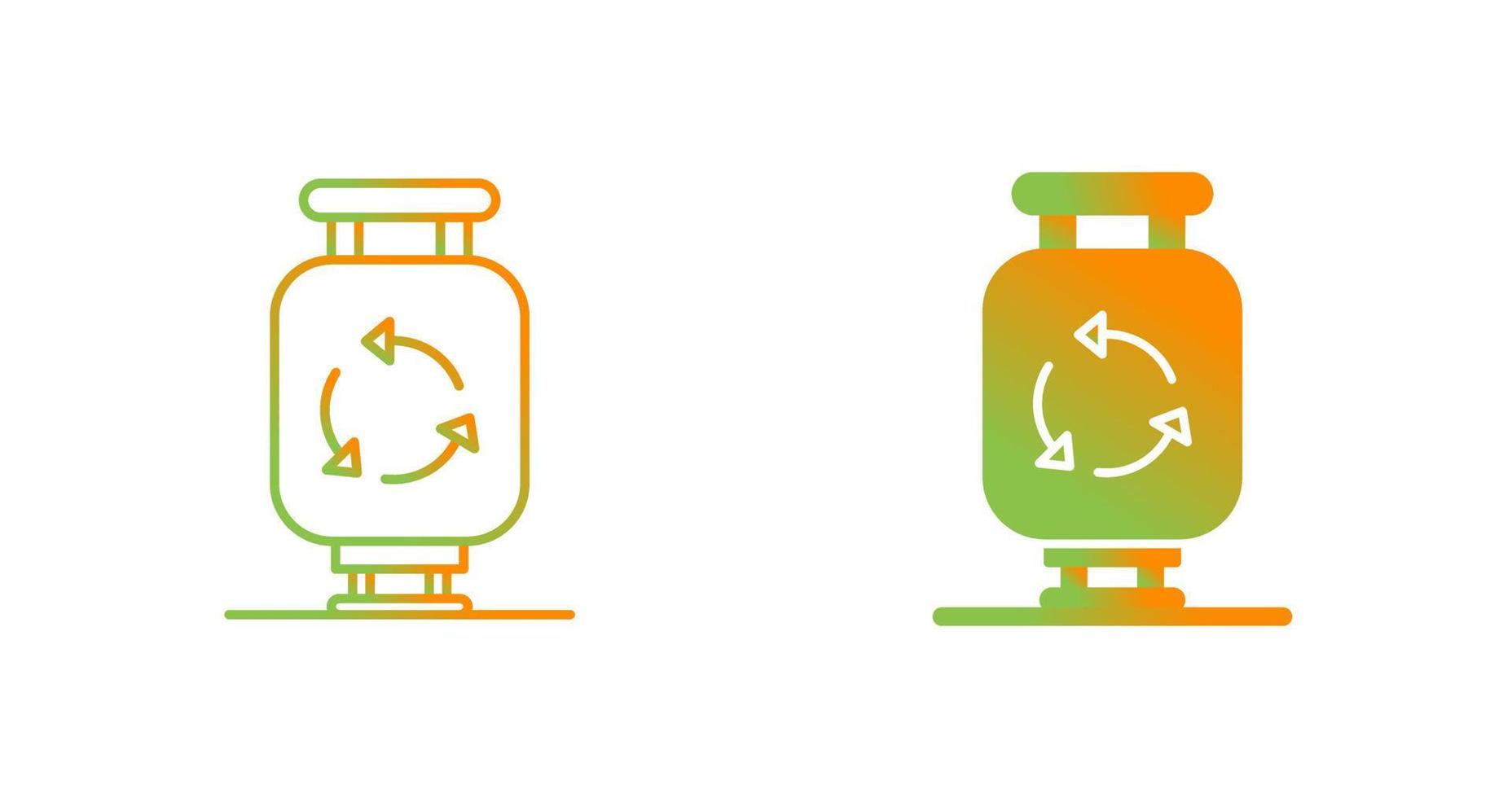 Gas Cylinder Vector Icon