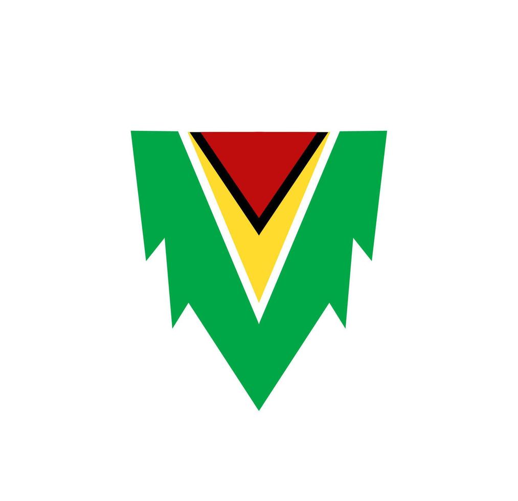 Guyana flag icon, illustration of national flag design with elegance concept, perfect for independence design vector
