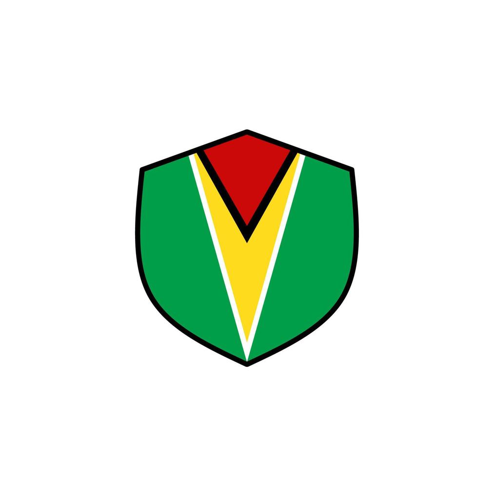 Guyana flag icon, illustration of national flag design with elegance concept, perfect for independence design vector