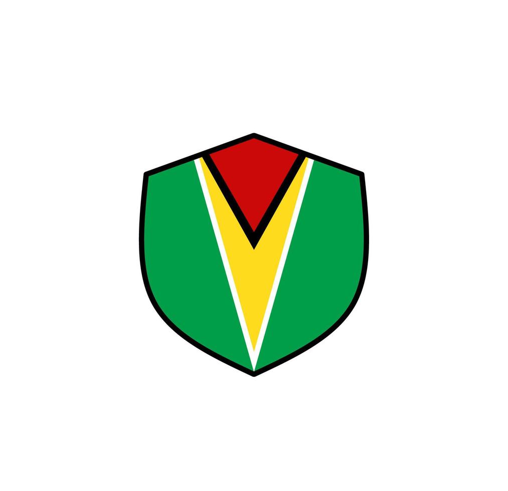 Guyana flag icon, illustration of national flag design with elegance concept, perfect for independence design vector