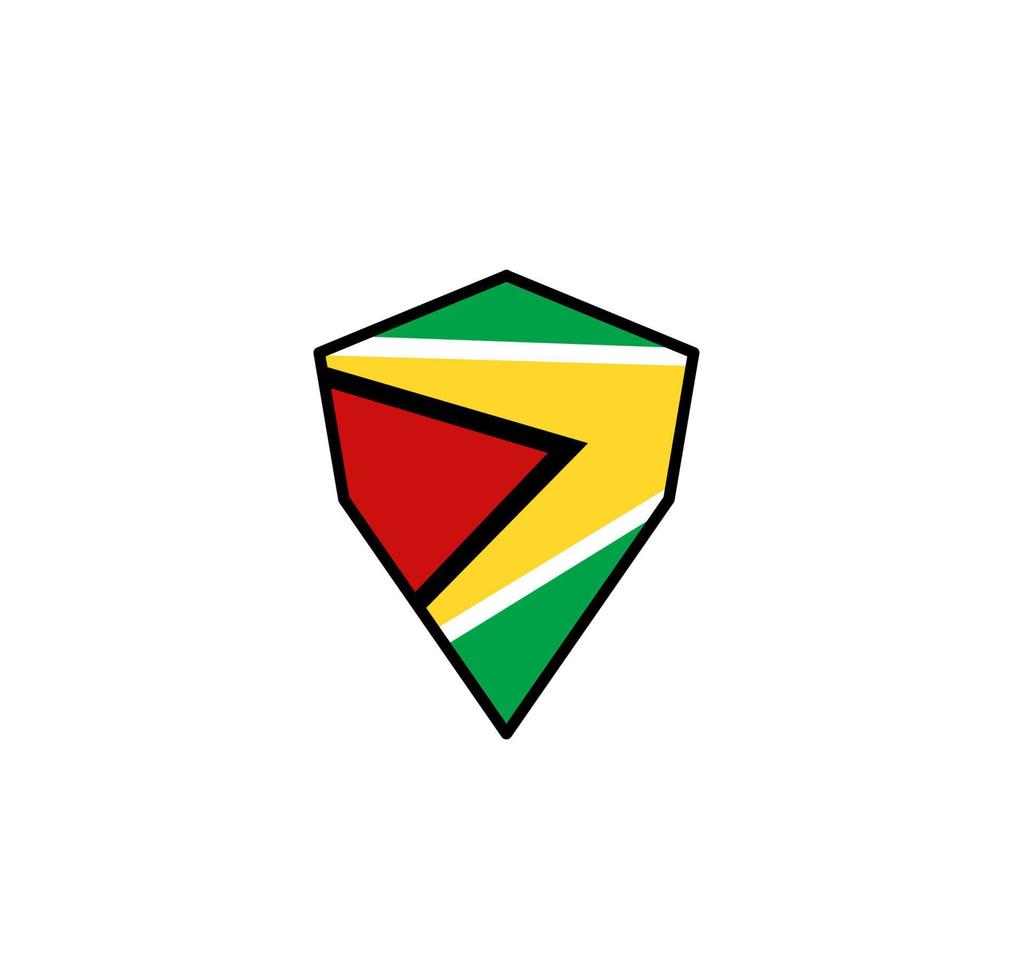 Guyana flag icon, illustration of national flag design with elegance concept, perfect for independence design vector