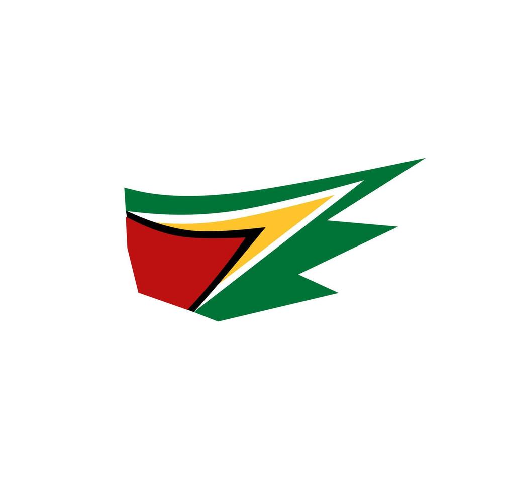 Guyana flag icon, illustration of national flag design with elegance concept, perfect for independence design vector