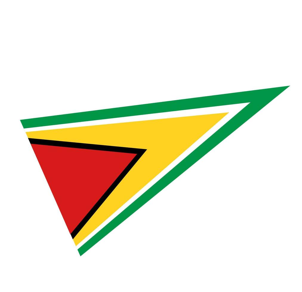 Guyana flag icon, illustration of national flag design with elegance concept, perfect for independence design vector