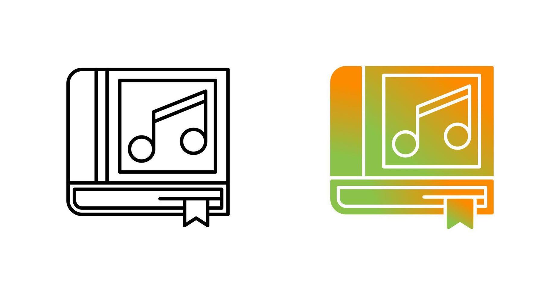 Music Book Vector Icon