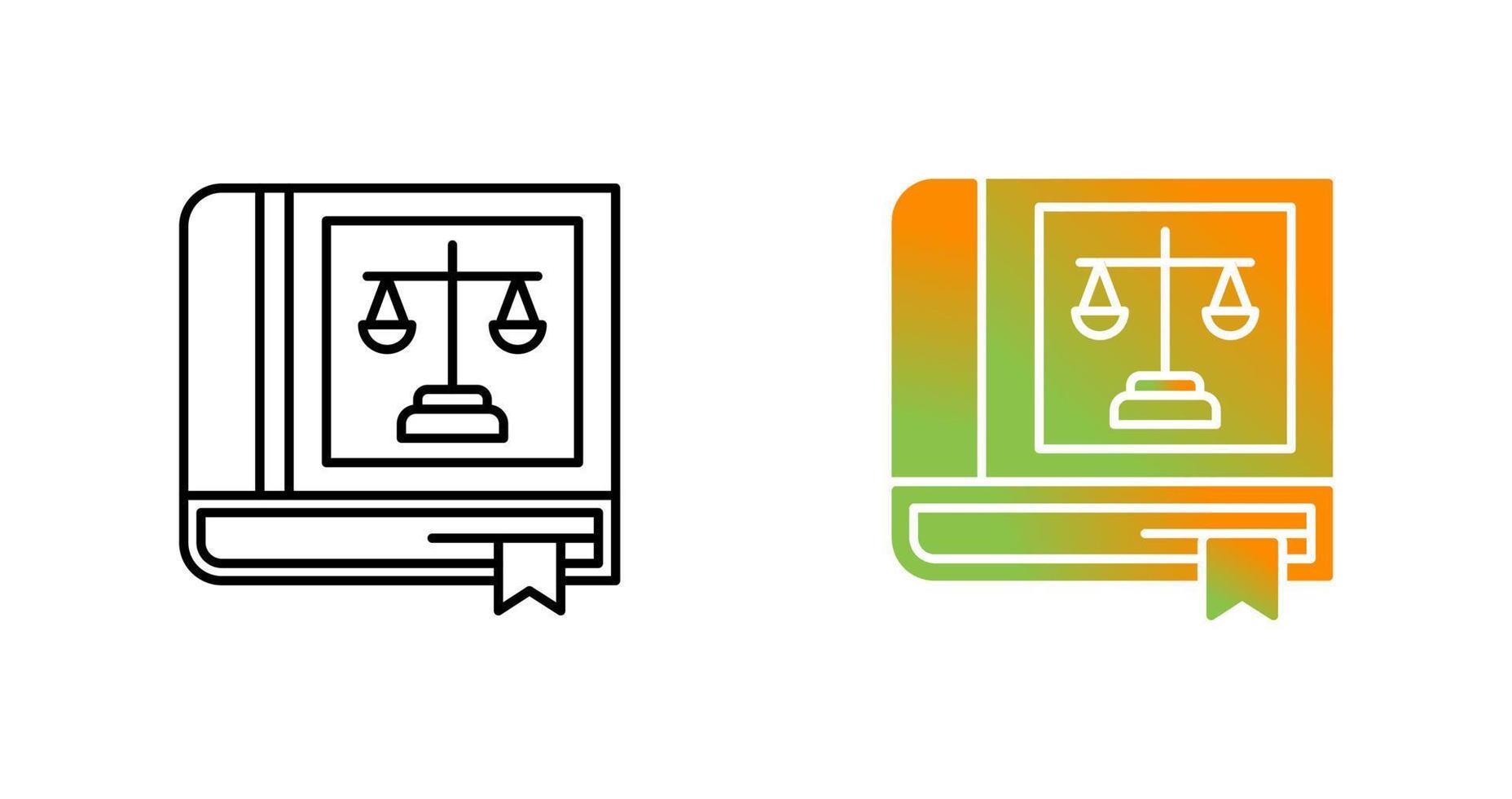 Law Book Vector Icon