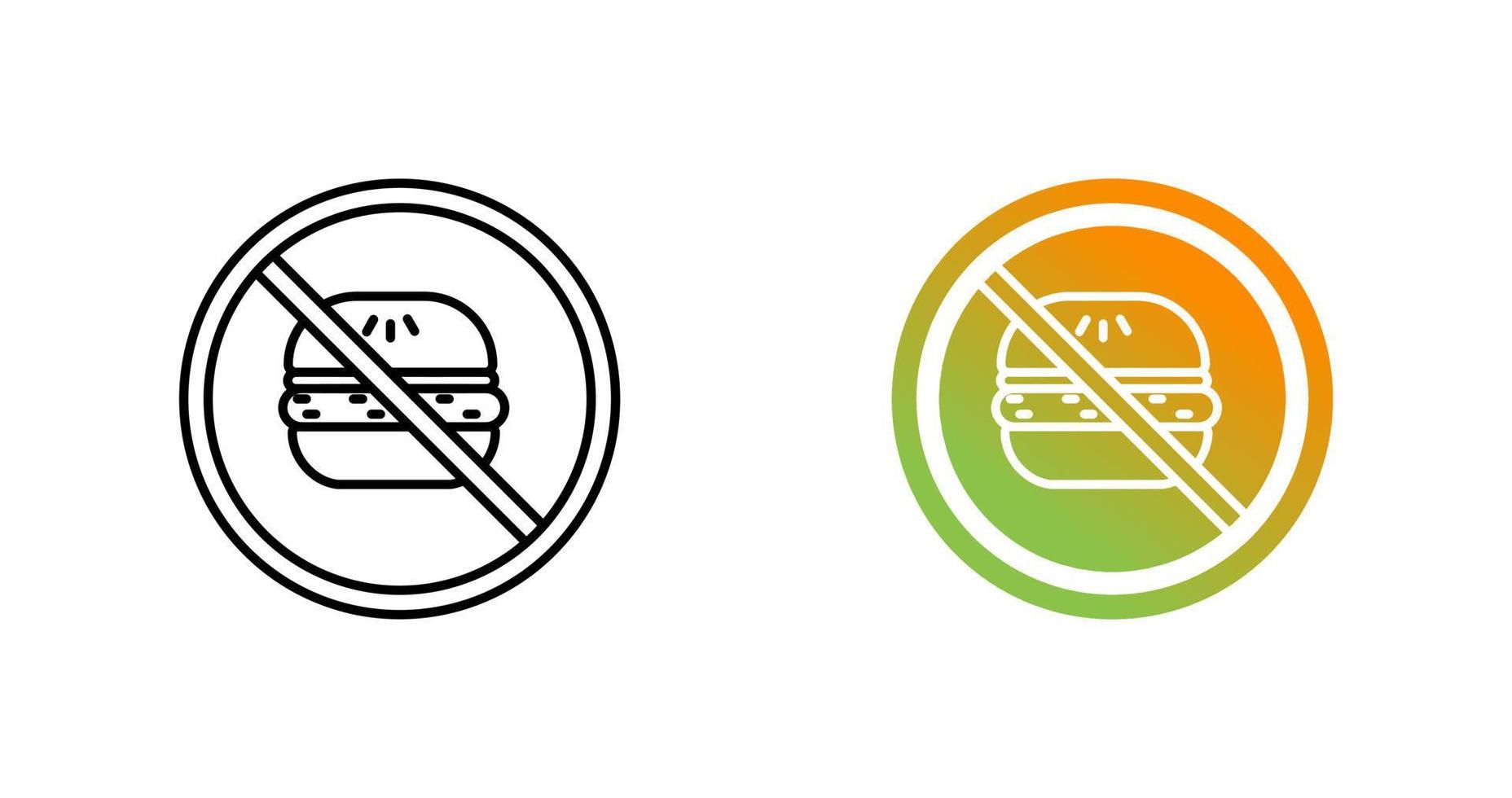 No Eating Vector Icon