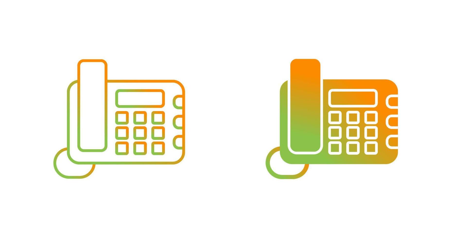 Land Line Phone Vector Icon