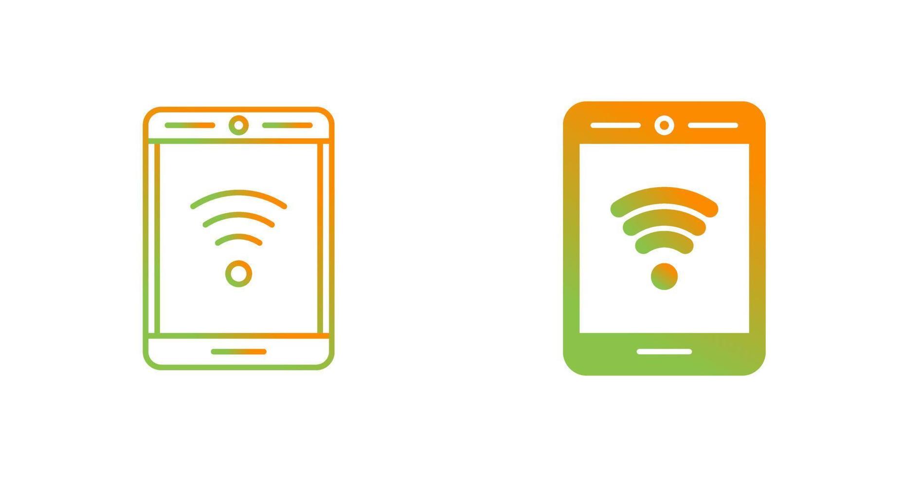 Phone With Signal Vector Icon