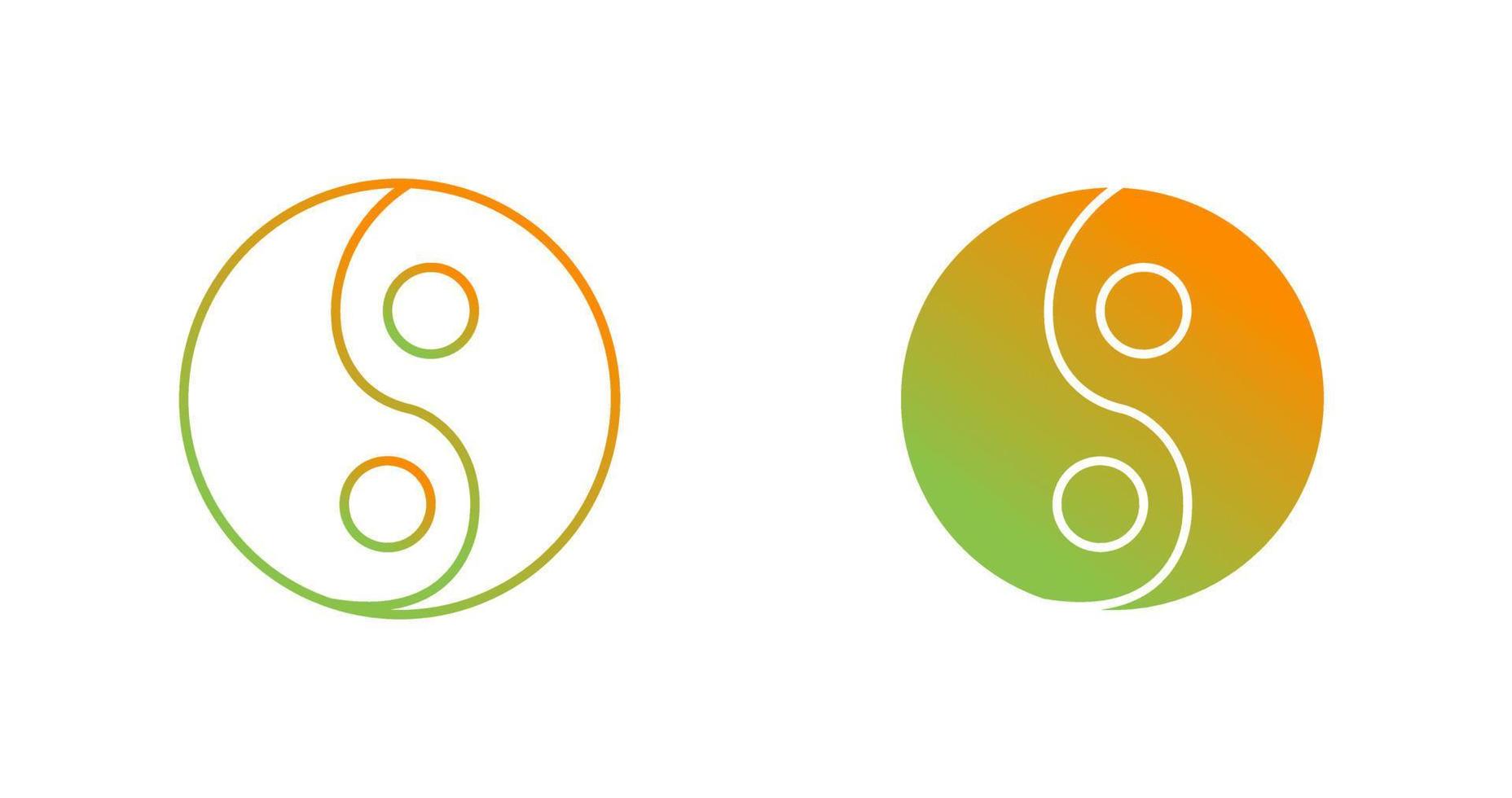 Yin Yang Vector Icon