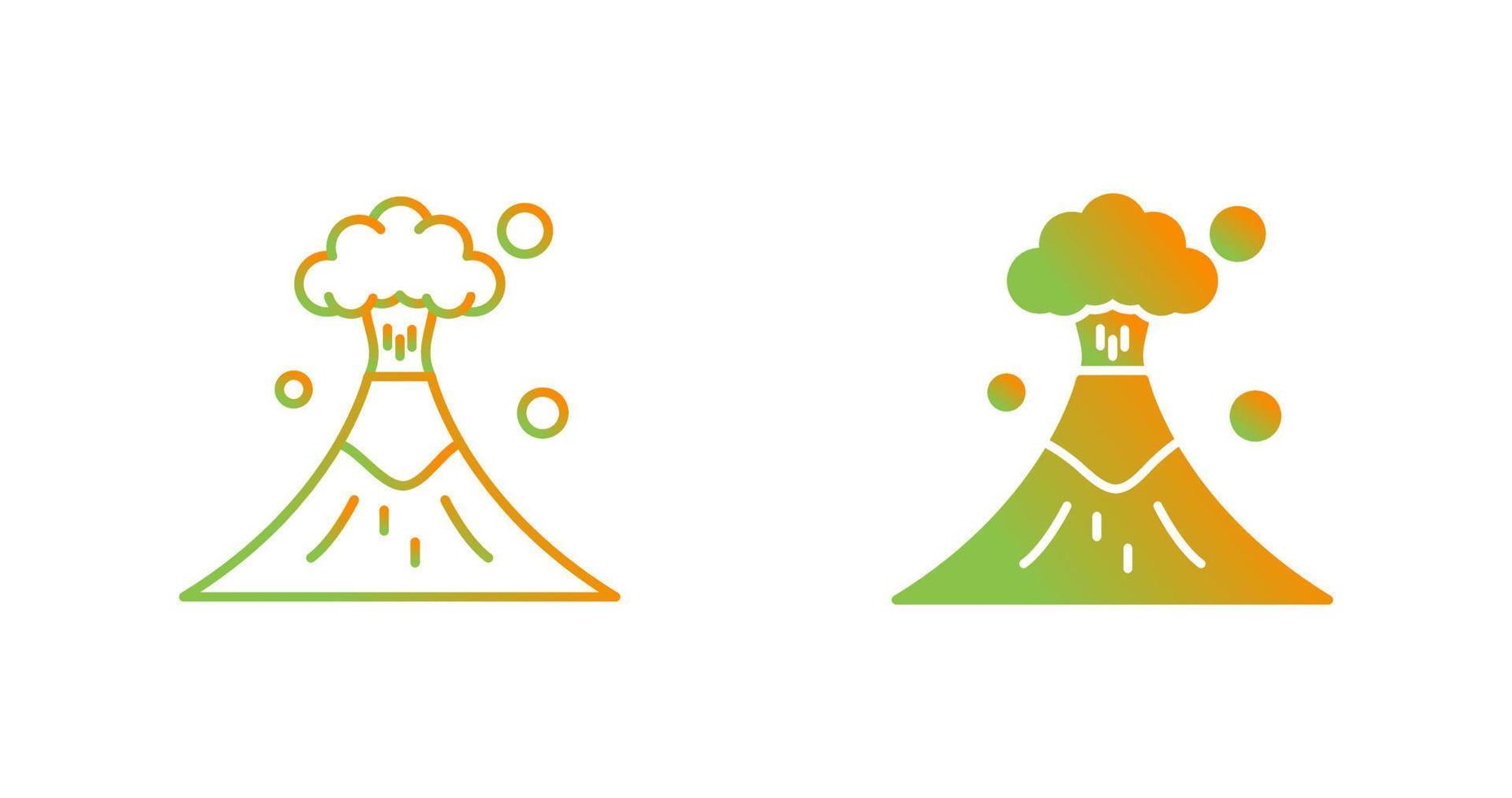 Volcano Vector Icon