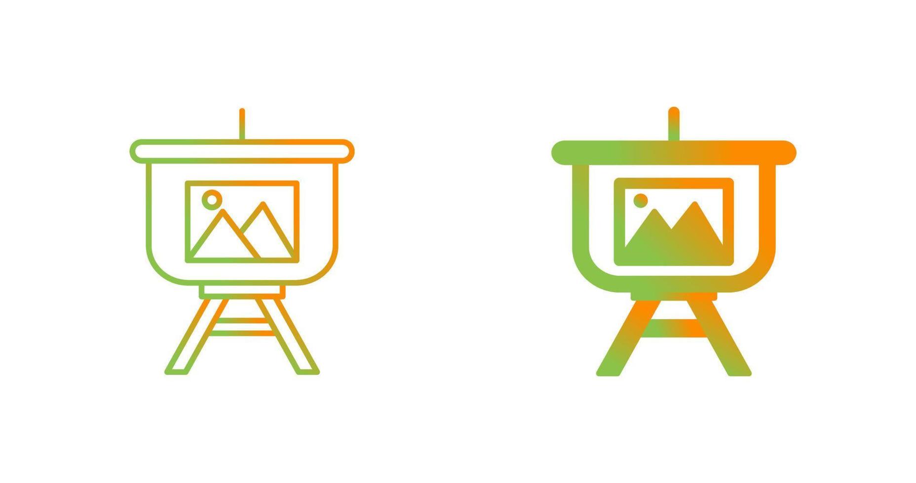 Gallery Presentation Vector Icon