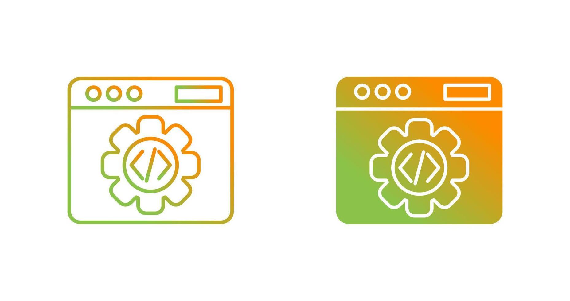 icono de vector de programación