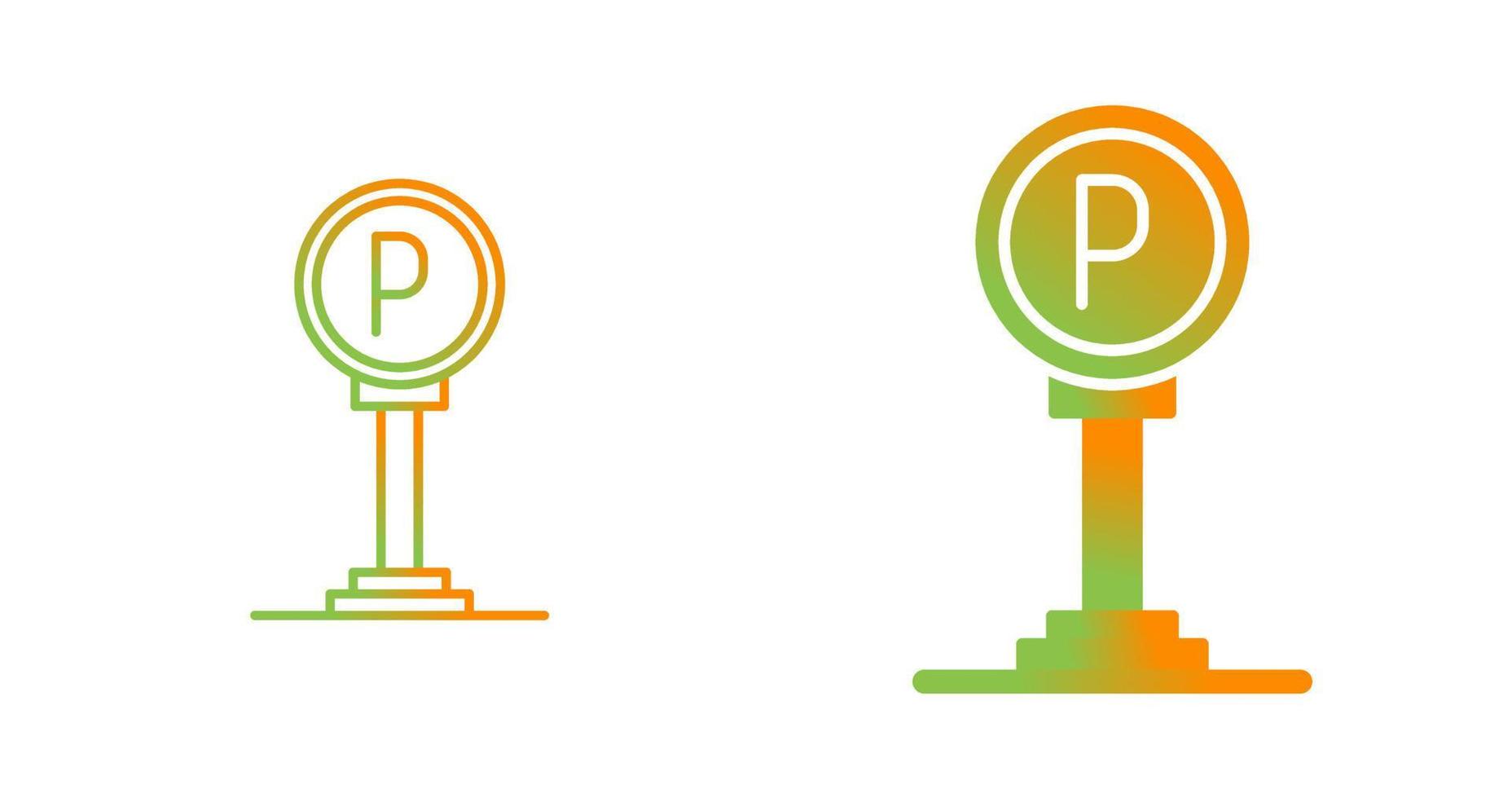 Parking Sign Vector Icon
