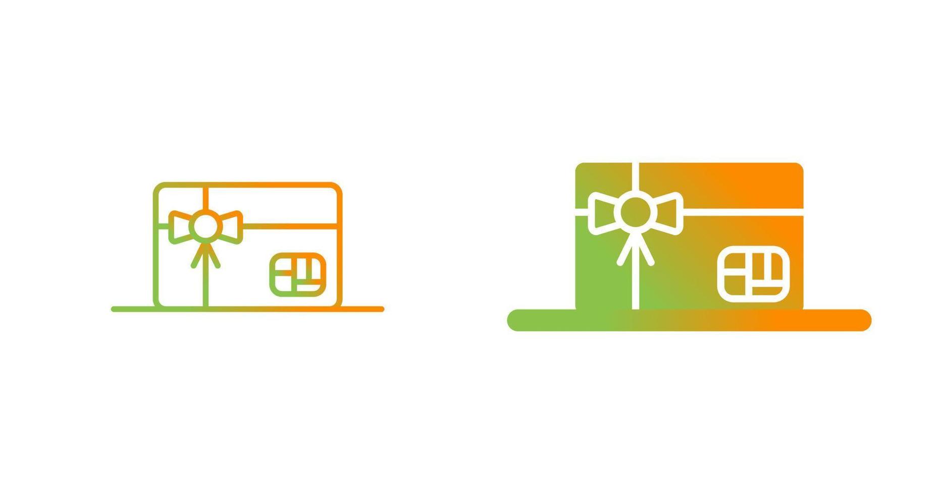 Gift Card Vector Icon