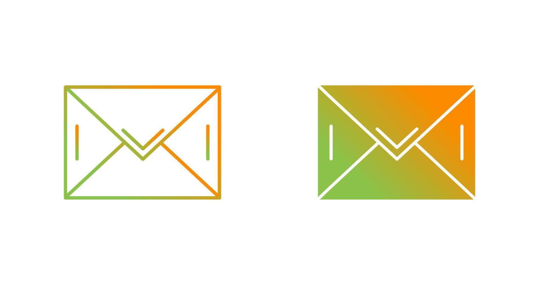 icono de vector de correo