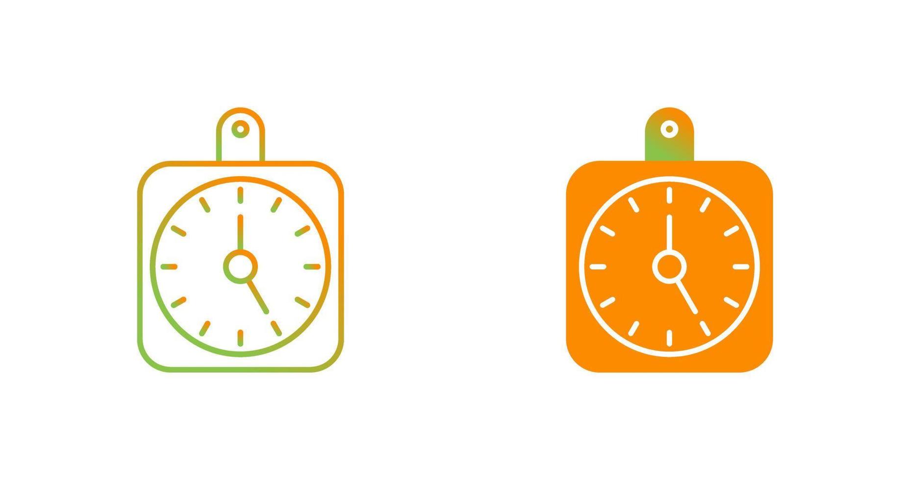 icono de vector de reloj de pared