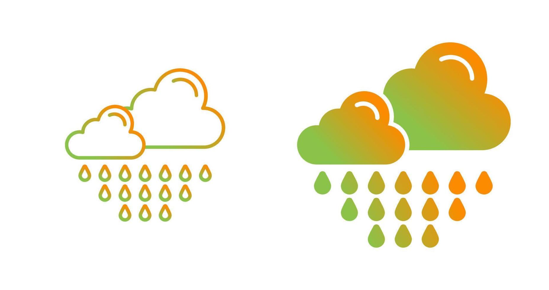 Rain Vector Icon