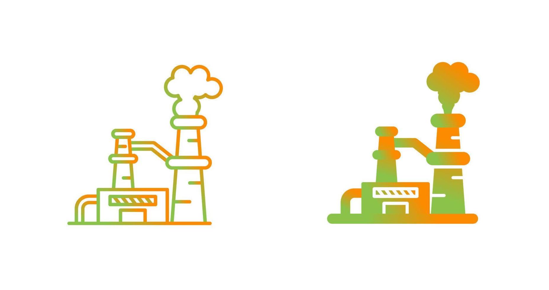 Nuclear Plant Vector Icon