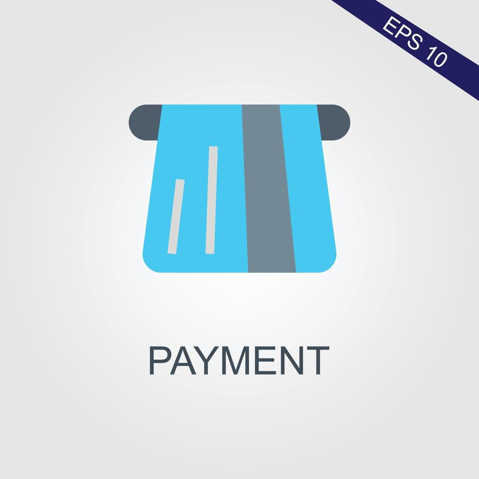 Credit Card Icon. Front and Back. vector