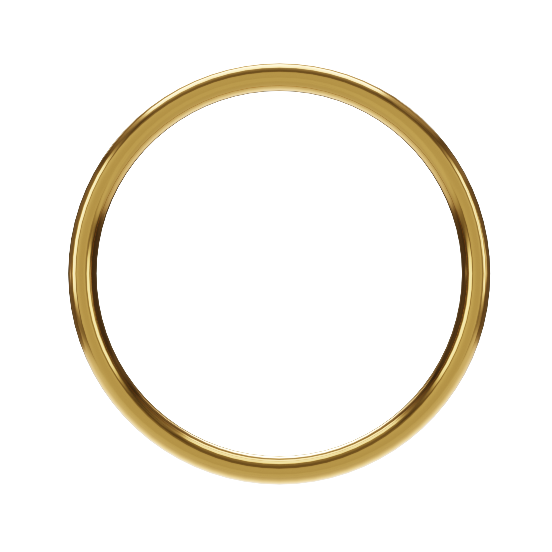 Gold frame. 3d render 22503018 PNG