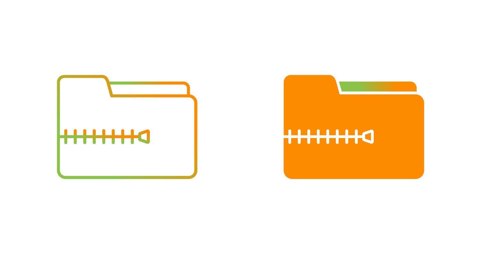 Zip File Vector Icon