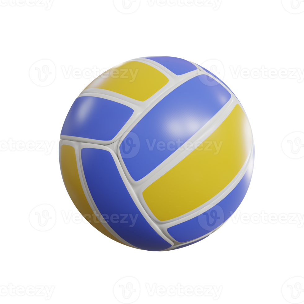 Volley ball. 3d render png