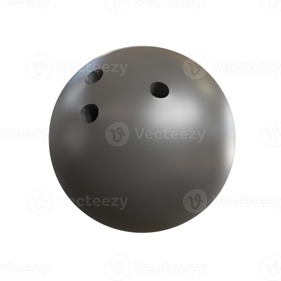 bowling sfera. 3e rendere png