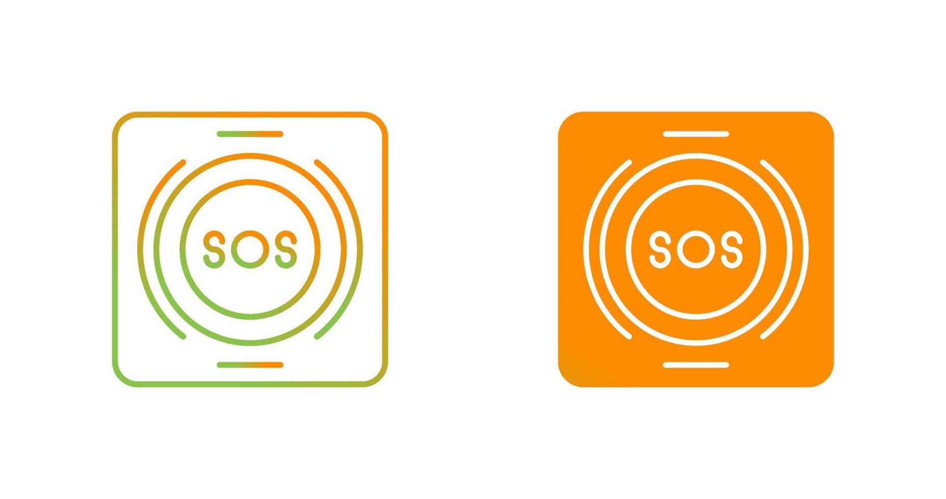 Emergency Button Vector Icon