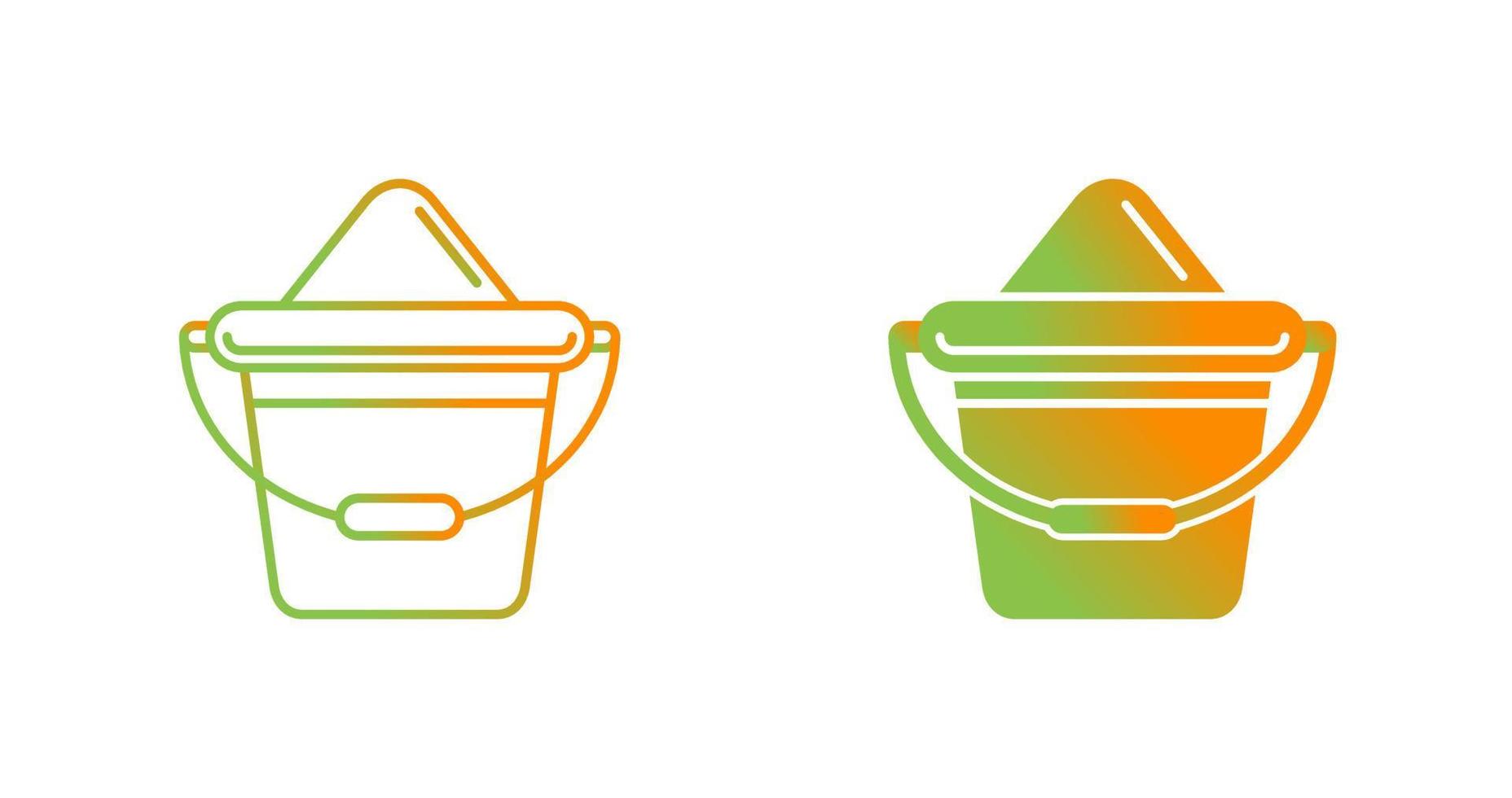 Sand Bucket Vector Icon