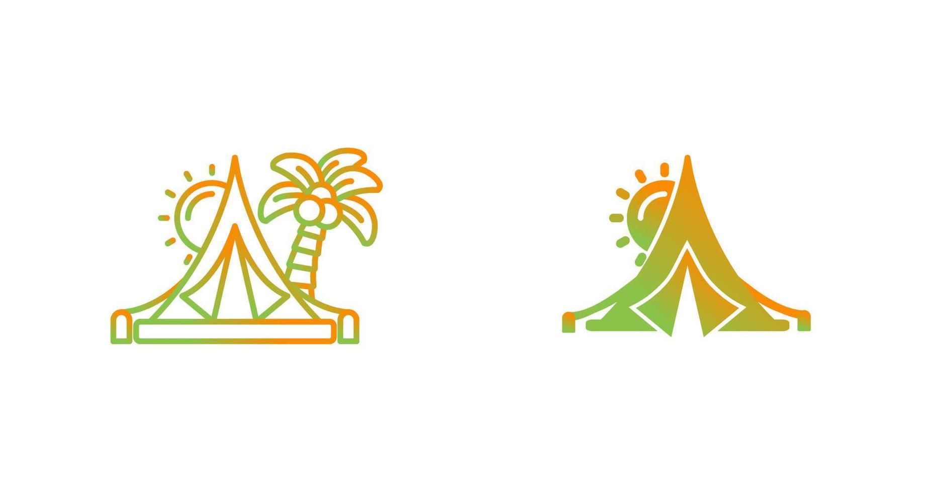 Tent Vector Icon