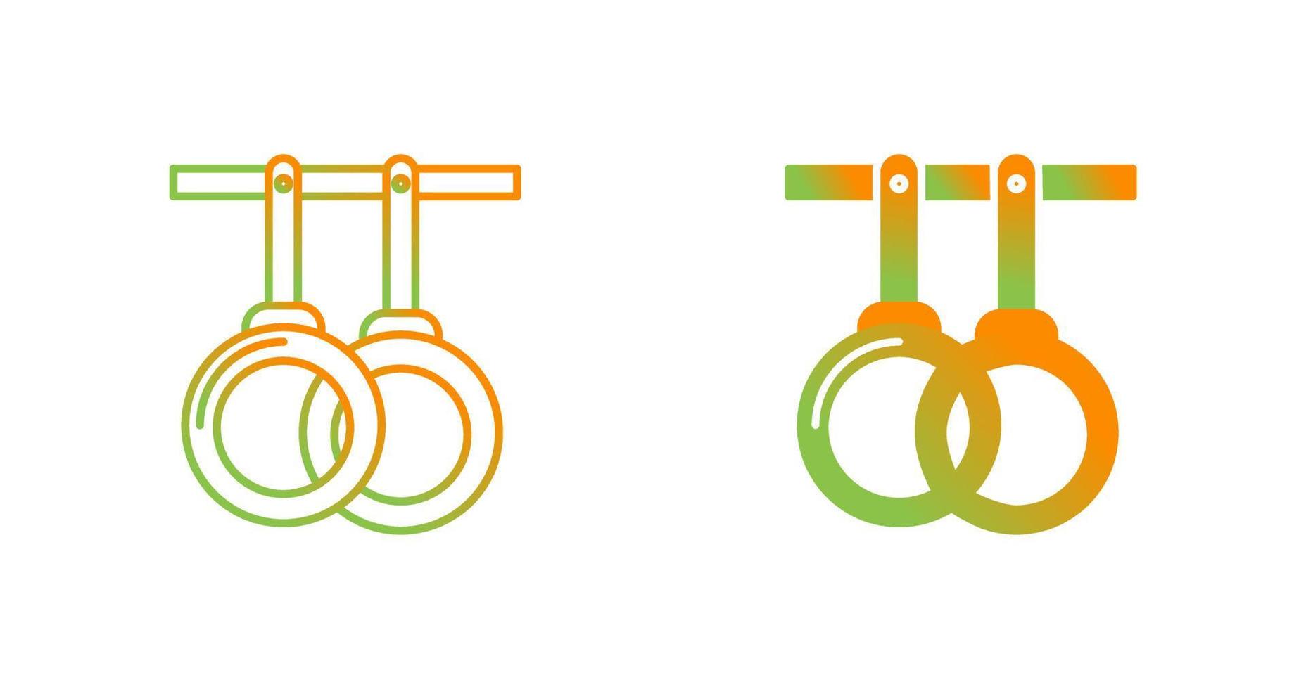 Gym Rings Vector Icon