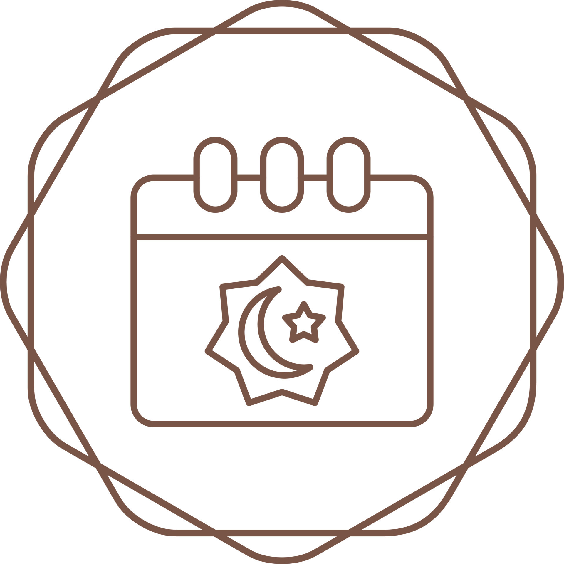 Islamic Calendar Vector Icon 22503440 Vector Art at Vecteezy
