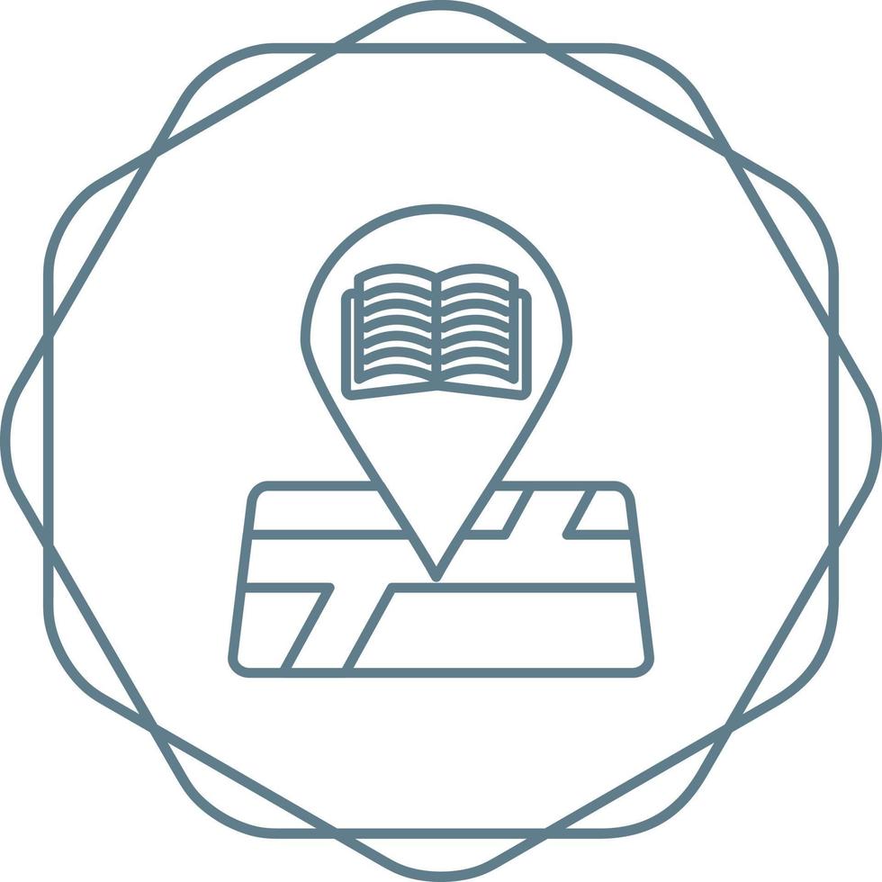 Library Location Vector Icon